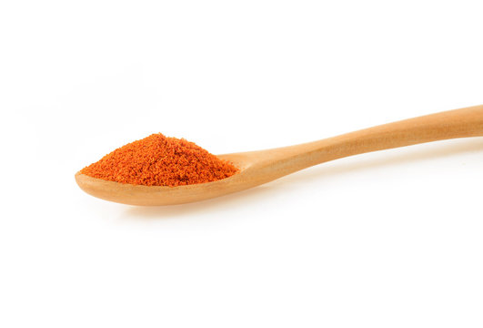 cayenne pepper on white background