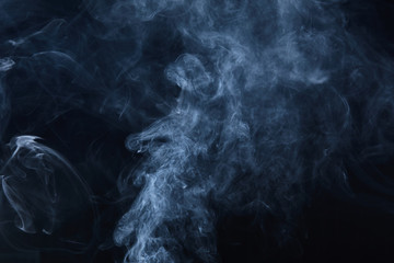 smoke on black background