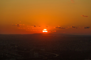 Urban sunset