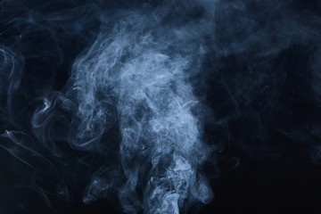 smoke on black background