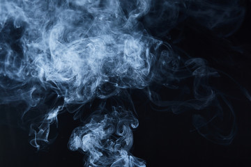 smoke on black background