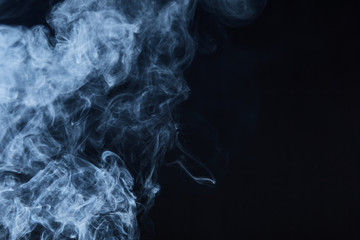 smoke on black background