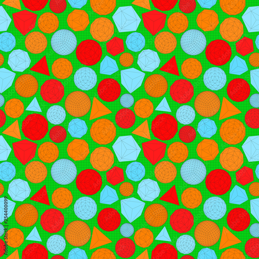 Poster seamless geometric texture with polygonal geometric shapes. bright geometric texture. vector illustr