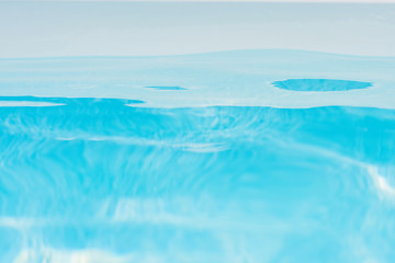 Fototapeta na wymiar Transparent underwater texture and background of pool water