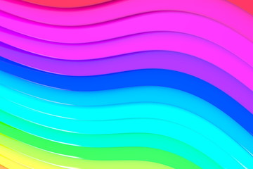 abstract curve colorful background 3D art