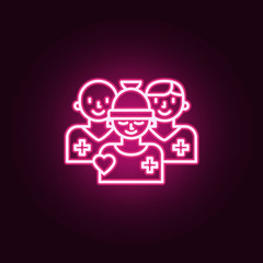 cancer treatment icon. Elements of Cancer day in neon style icons. Simple icon for websites, web design, mobile app, info graphics