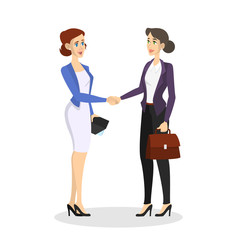 Obraz premium Two people shaking their hands. Business deal