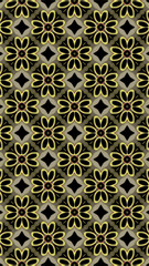 Ornate geometric pattern and abstract colored background