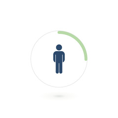 vector abstract 3d paper infographic elements.Business infographics.Pie charts for web design.Progress bar.Element for infographic chart.blue-white style