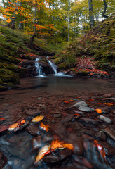 autumn waterfall 