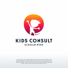 Kids Consult logo designs vector, Children Forum logo