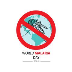 Obraz premium World Malaria Day. April 25. 