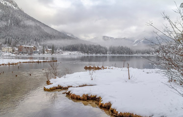 Hintersee at winter time