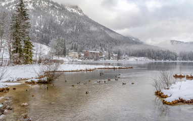 Hintersee at winter time