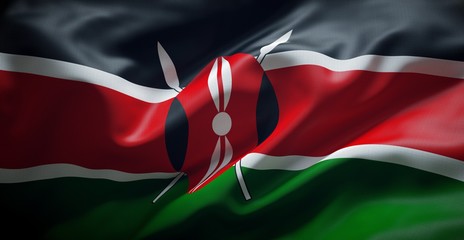 Flag of Kenya.