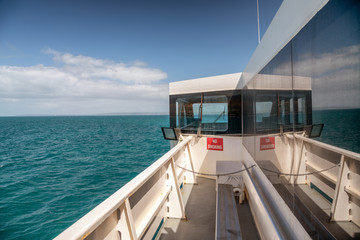 Crossing the strait with a passengers ferry