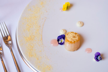 restaurant, luxury, dish, dinner, gourmet, cuisine, plate, meal, food, delicious, fresh, carrot, tasty, meat, lunch, delicacy, slice, white, grilled, sauce, tasting menu, design food, fresh ingredient