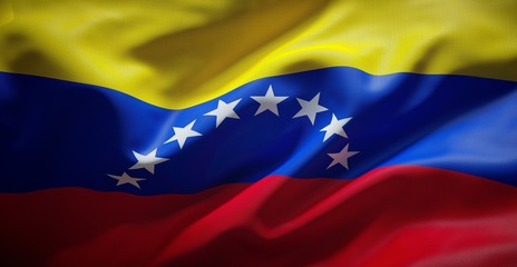 Bandera Venezolana. (Venezuela) - obrazy, fototapety, plakaty
