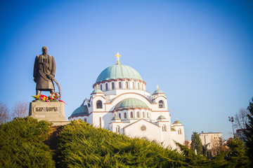 Belgrade streets and buildings