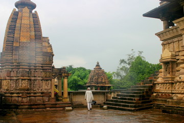 People of India in Khajuraho. Year 2005