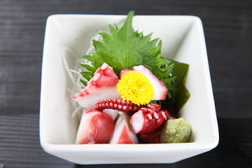 boilled fresh octopus