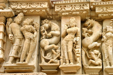 Khajuraho, Western Group of Temples, erotic sculptures of Khajuraho