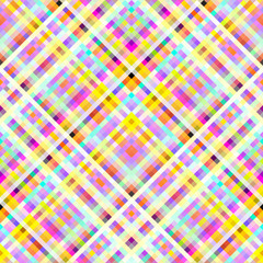 Seamless plaid background. Vector image in geometric style