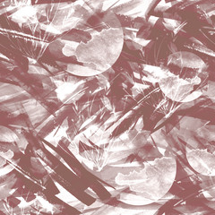 Vintage seamless watercolor pattern of plants, Herbs, flowers, poppy. brown, beige, black, white flowers watercolor. stylish pattern. Abstract paint splash. For fabric, paper, paper for scrapbooking