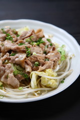 Japanese stirfried meat and vegetables