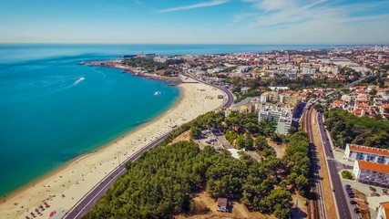 Vista panorâmica de Oeiras em Portugal