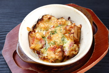 Cheese Grilled Potatoes with Chicken