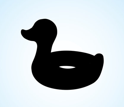 recommend clip art: Inflatable swimming ring. Vector drawing