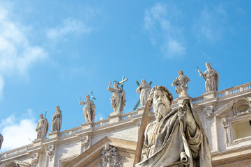Fototapeta na wymiar St. Peter in Front of St. Peter's Basilica