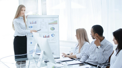 Fototapeta premium employee of the company making financial report