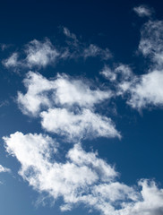 blue sky with white clouds