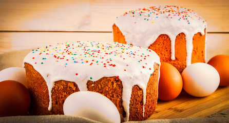 Happy Easter! Easter cakes, Easter eggs and Ester bunny!