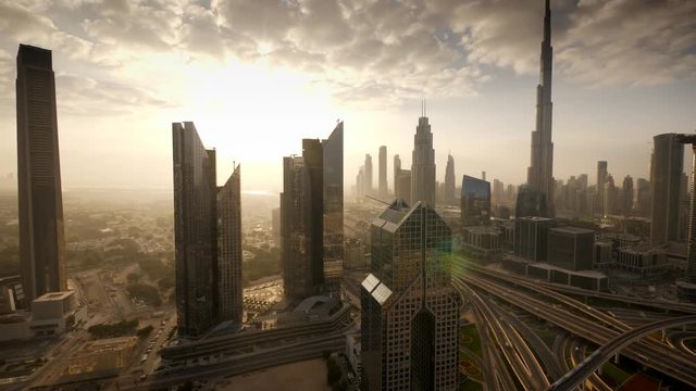 Modern Futuristic Architecture of Dubai City United Arab Emirates