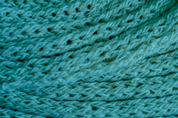 Green knitting wool texture background
