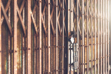 door steel old and rusty background