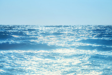 Fototapeta na wymiar Waves on the beach of Falasarne, Greece, Crete
