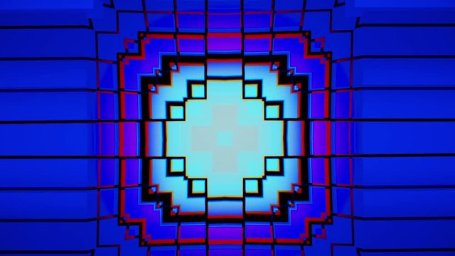 Old computer graphics theme with 1970's/1980's influence 