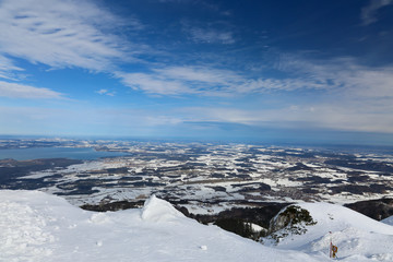 Schneelandschaft in den Alpen