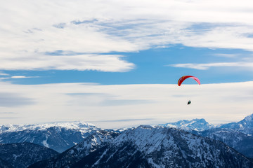Schneelandschaft in den Alpen