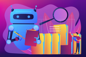 Robotic process automation concept vector illustration.