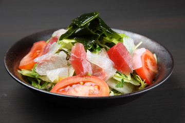 Japanese style seafood salad