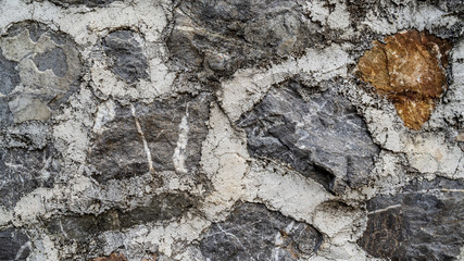 Gray stone wall background or Rough textured