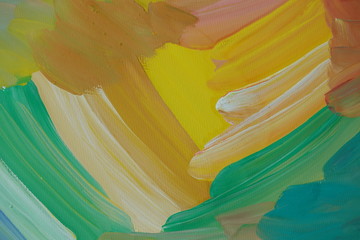 Abstract drawing painted with gouache.