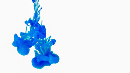 Cloud of ink underwater