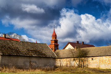 Rzeka Supraśl i Narew. Złotoria nad Narwią. Wiosna w dolinie Narwi i Supraśli. Podlasie, Polska © podlaski49
