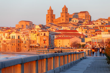 Cefalu. Sicily. Old city.